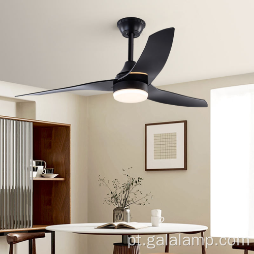 Ventilador de teto silencioso com pouca energia com luz